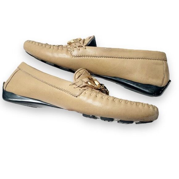 Robert Zur Perlata Shell True Glove Tan Leather Driving Loafers Women’s Size 7.5 - Picture 5 of 10